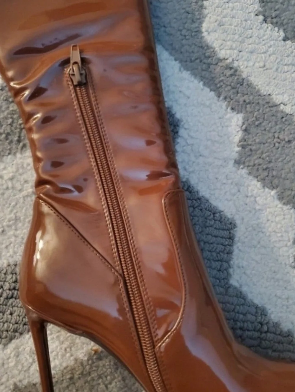 Steve Madden Chestnut Brown Over-the-Knee Stiletto Boots